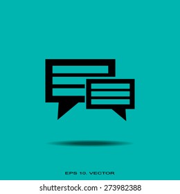 Pictograph of message or chat