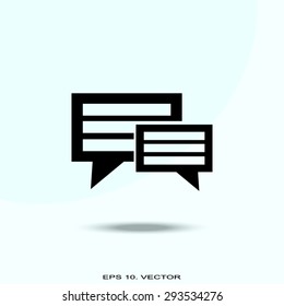 Pictograph of message or chat