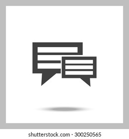 Pictograph of message or chat