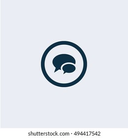 Pictograph of message or chat