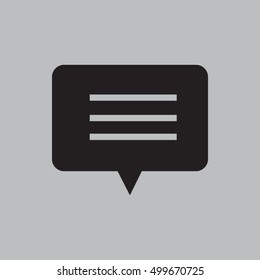 Pictograph of message or chat