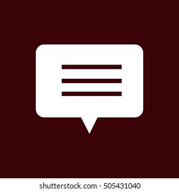 Pictograph of message or chat
