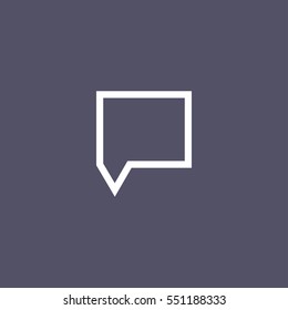 Pictograph of message or chat