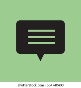 Pictograph of message or chat