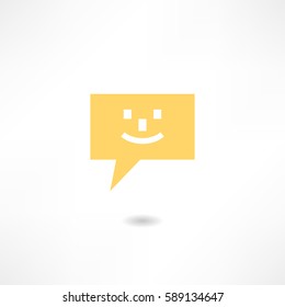 Pictograph of message or chat