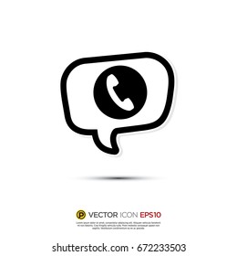 Pictograph of Message and chat  about phone for icon, logo and identity designs