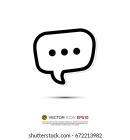 Pictograph of Message and chat about sleep or nothing for icon, logo and identity designs.