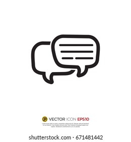 Pictograph of Message and chat for icon, logo and identity designs