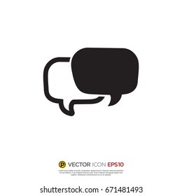 Pictograph of Message and chat for icon, logo and identity designs