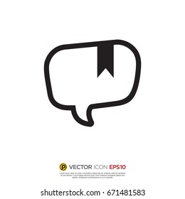 Pictograph of Message and chat for icon, logo and identity designs