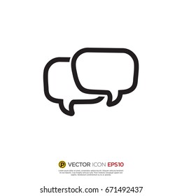 Pictograph of Message and chat for icon, logo and identity designs
