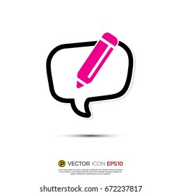 Pictograph of Message and chat for icon, logo and identity designs