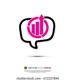 Pictograph of Message and chat for icon, logo and identity designs