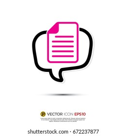 Pictograph of Message and chat for icon, logo and identity designs