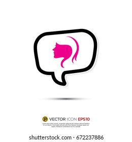 Pictograph of Message and chat for icon, logo and identity designs