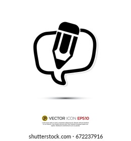 Pictograph of Message and chat for icon, logo and identity designs