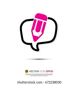 Pictograph of Message and chat for icon, logo and identity designs