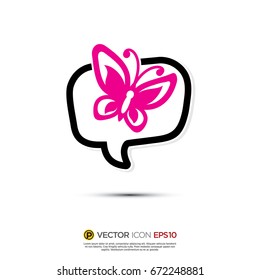 Pictograph of Message and chat for icon, logo and identity designs. Neon color