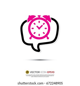 Pictograph of Message and chat for icon, logo and identity designs. Neon color