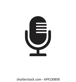 Pictograph of microphone for icon