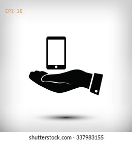  Pictograph of mobile icon