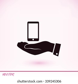  Pictograph of mobile icon