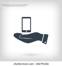  Pictograph of mobile icon