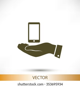  Pictograph of mobile icon
