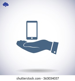  Pictograph of mobile icon