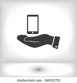  Pictograph of mobile icon