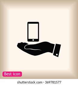  Pictograph of mobile icon