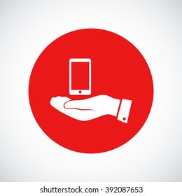  Pictograph of mobile icon