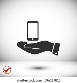  Pictograph of mobile icon