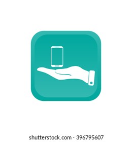 Pictograph of mobile icon