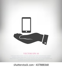 Pictograph of mobile icon