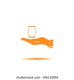 Pictograph of mobile icon
