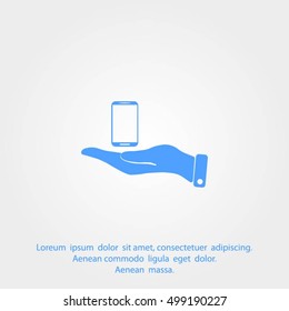 Pictograph of mobile icon