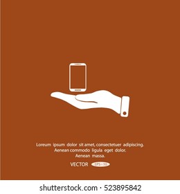 Pictograph of mobile icon