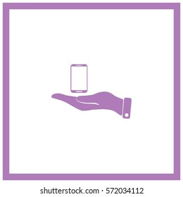 Pictograph of mobile icon
