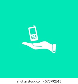 Pictograph of mobile icon