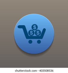Pictograph of money Flat design style eps 10