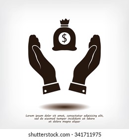 Pictograph of money icon