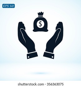 Pictograph of money icon