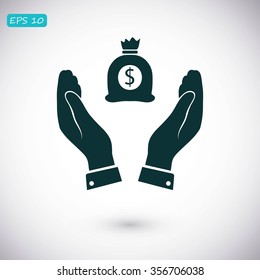 Pictograph of money icon