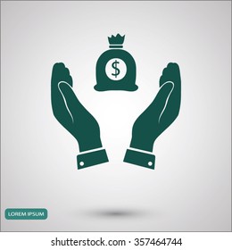 Pictograph of money icon