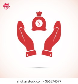 Pictograph of money icon
