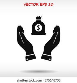 Pictograph of money icon