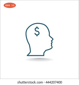 Pictograph of money icon