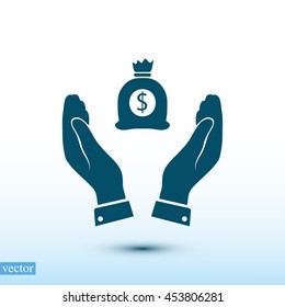 Pictograph of money icon