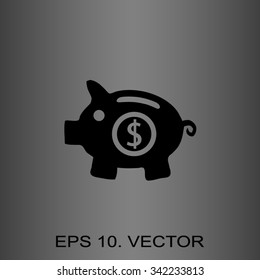 Pictograph of moneybox